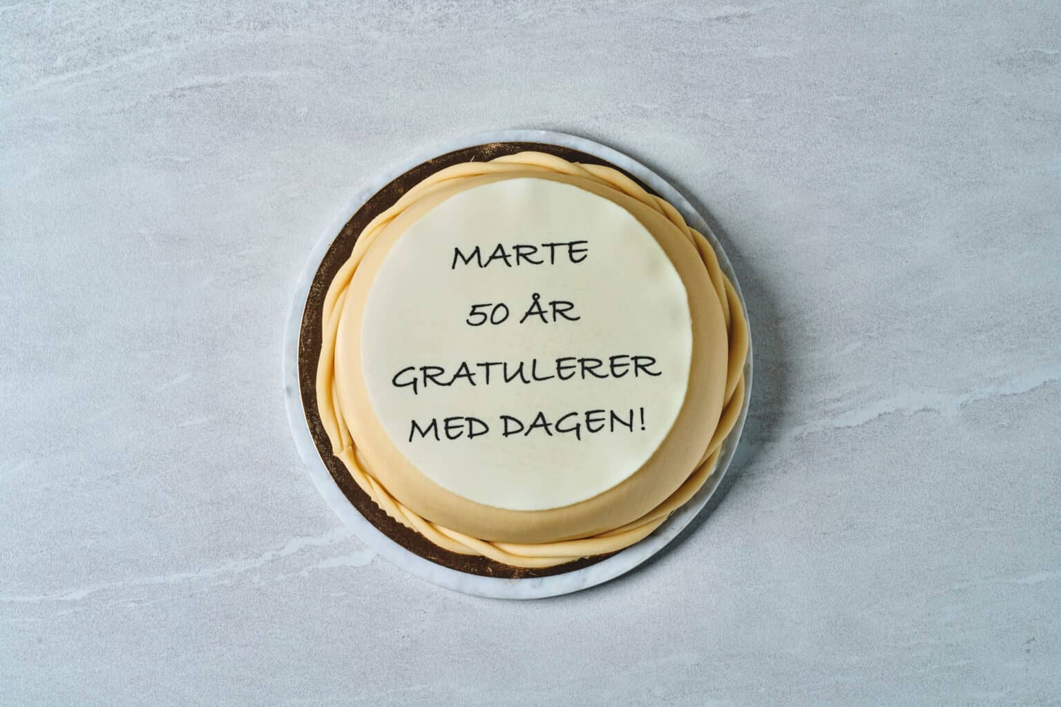 Tekst på kake
