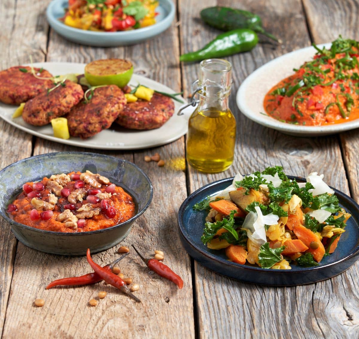 En vegetarisk nyttårsmiddag av høy kvalitet