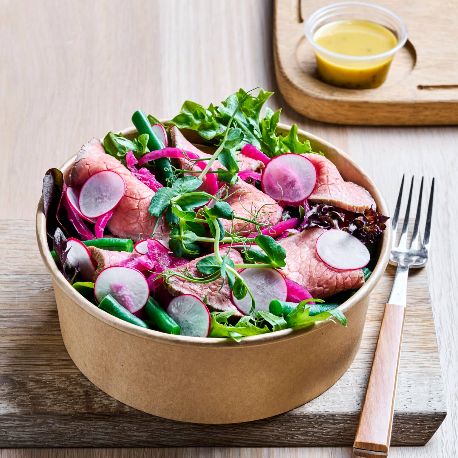 Dagpakke med roastbeefsalat
