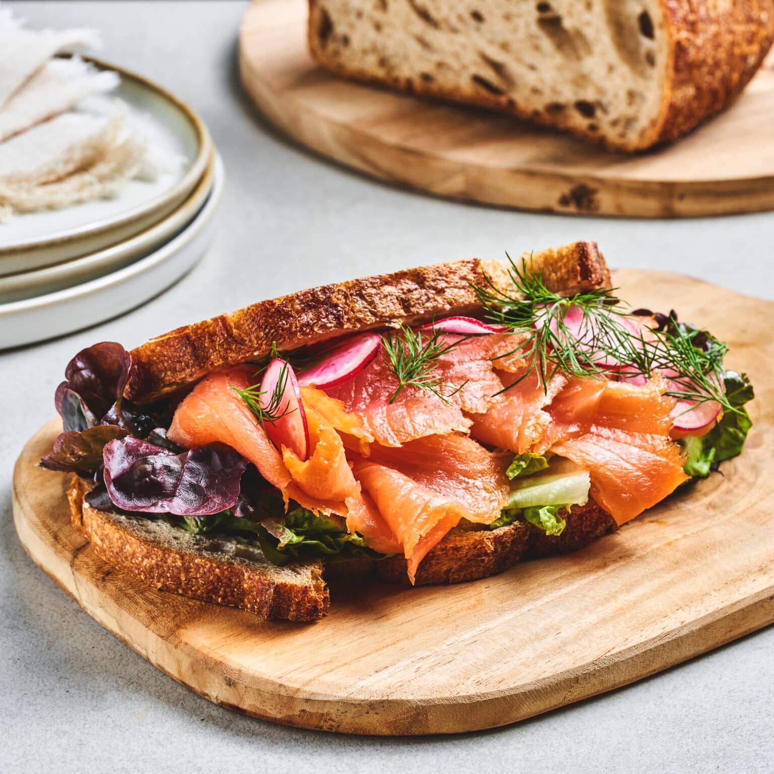 Dagpakke med sandwich til lunsj