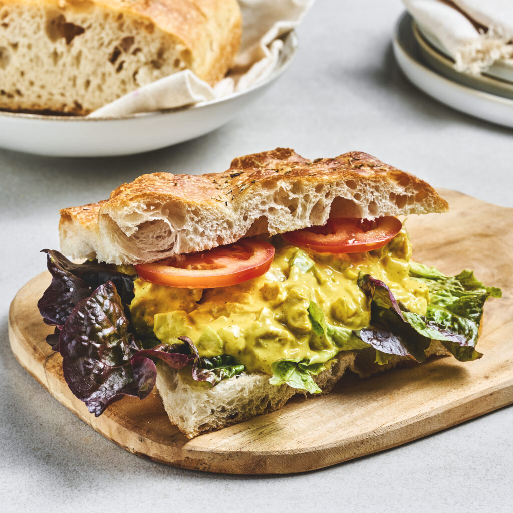 kreativcatering allergivennlig focaccia karrikylling 1x1 1