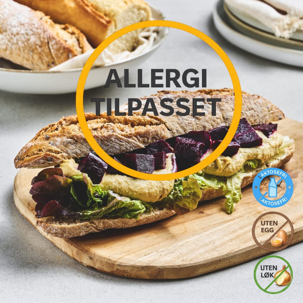 kreativcatering allergivennlig baguett hummus beter al 3