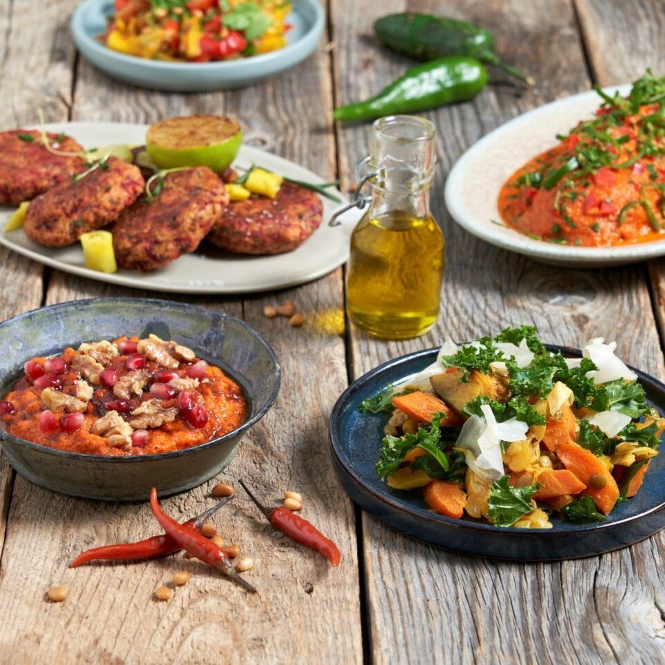 porsjonspakket Vegansk tapas med dessert